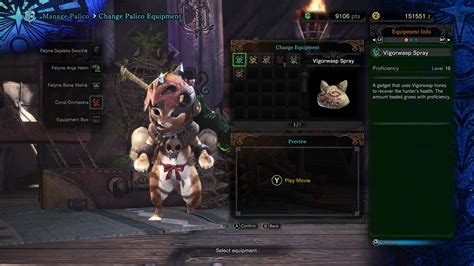 vigorwasp spray mhw|MHW: Palico Gadgets .